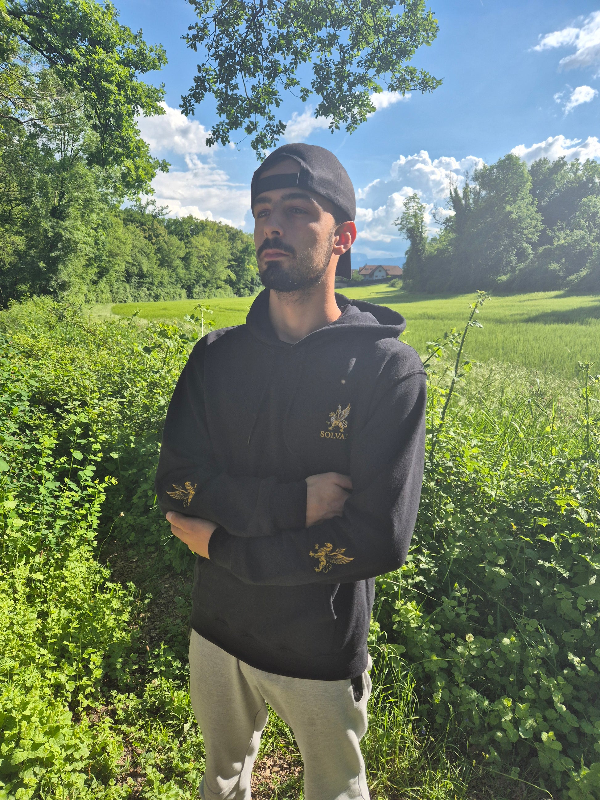 SOLVAE GENESIS ⚜️ — Hoodie Premium Brodé Or | Édition Limitée 100 Pièces SOLVAE